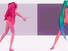Hatsune Miku Luka Worlds End Dancehall Nude Big Tits