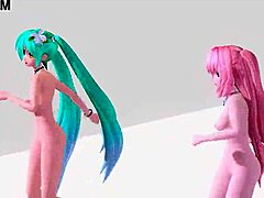 Hatsune Miku Luka Worlds End Dancehall Nude Big Tits