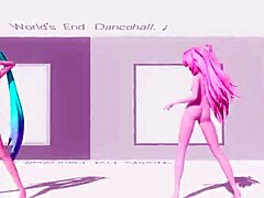 Hatsune Miku Luka Worlds End Dancehall Nude Big Tits