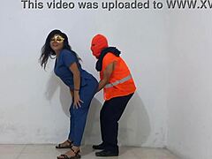 nurse sucks cleaning staff cock