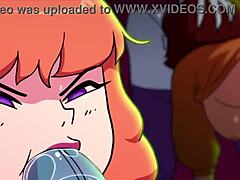 Her Pussy Stuffed Doggystyle in Mystery Group Cum Bang!