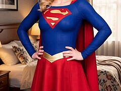 cute blonde milf supergirl ai fucked hard sucking tits