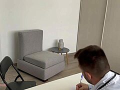 i slammed my slutty patient's pussy on the desk hard