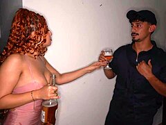 divorced slut parties hard then fucks cop!