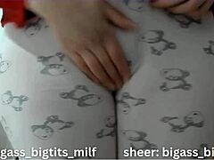 bbw latina milf oils fat ass clit in pajama solo play