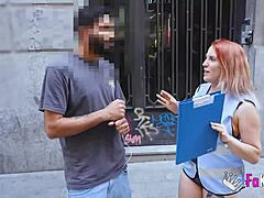 Fakings Dirty Survey: Spanish Babe Teases Madrid Guys