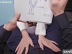 naughty student rides cock bent over begging creampie