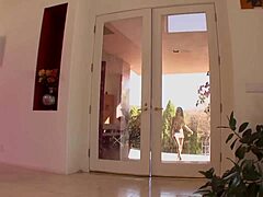 hey sabrina banks and gianna nicole lick each others brunette pussies outdoors