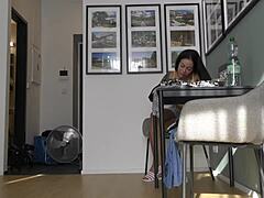 alia's lingerie dress panties haul shaved tight milf