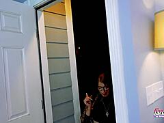 raelyn's yoga deepthroat pounded so sloppy!