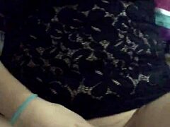 julia soto teases her wet pussy in sexy black lingerie