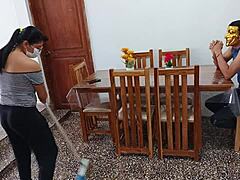 i fuck the sexy maid while wife not home