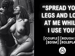 Girlfriend dominated in forest BDSM roleplay creampie outdoor 🌲🔥😩