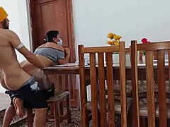 i fuck the sexy maid while wife not home