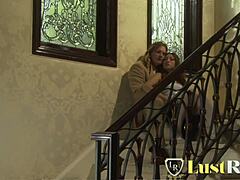 ROXY JEZEL'S HARDCORE FUCK ON STAIRS!