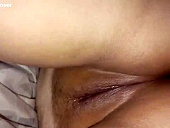 What happens when anal fingering pushes her to explosive orgasm