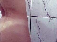 latina milf huge tits shower masturbation ass play
