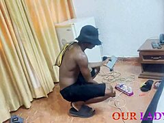 new neighbor surprises me fucking after phone charge doggystyle