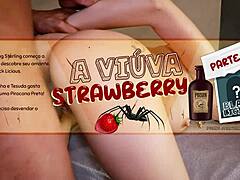 Viúva strawberry screams in juicy interracial bliss with black monster cock pounding