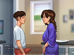 Debbie's Explosive Mother-in-Law Fuck in Summertime Saga Español!