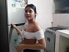 i filmed my hot brunette stepsis vlog to fuck her good