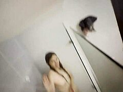 College Bestie and I Film Steamy First Lesbian Sex in Bathroom Hidden