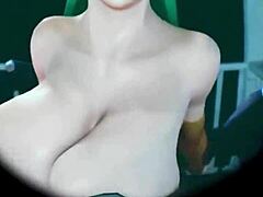 loba rubs bald pussy while morrigan shakes big tits compilation