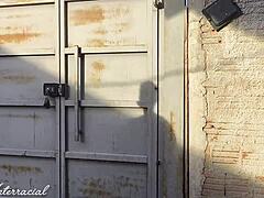 Ela Couldn't Wait, Fucked Hard In Garage With Crossdressing Heat