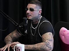 he wasn't passive but went wild with transsexual and seven guys to shine - kylian cria on sheer red!