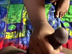 desi village couple, fingering leads to squirting sex on the ranch?