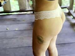 Peruvian redhead gulps stranger semen deep in jungle part 2