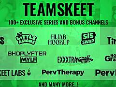 step-sibs gym workout explodes into anal creampie rimjob frenzy