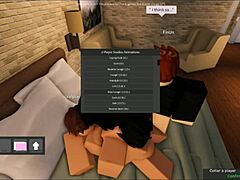 Roblox whore slut gangbanged hard in filthy 3some game