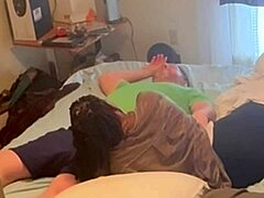 homemade ebony neighbor fucks missionary in bedroom next door