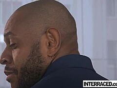 big black cock bends milf over for deep anal massage therapy