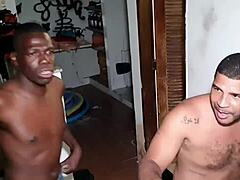 Leo ogro finds friend's skinny teen stepdaughter naked by pool