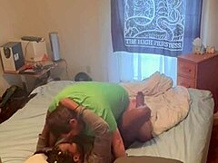 homemade ebony neighbor fucks missionary in bedroom next door