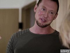 Wife Catches Hubby Anal Fucking Big Tits Landlady Cheating