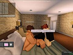 Roblox whore slut gangbanged hard in filthy 3some game