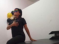 office slut plugs ass to stay horny at work all day