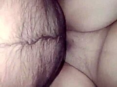 Young Guy Screams with Indian Bhabhi's Huge Tits and Bedroom Licking