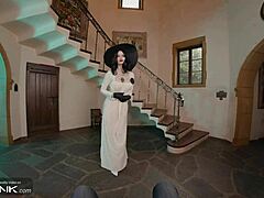 Lady Dimitrescu VR Cosplay Teases Busty Masturbation Parody Pt 3