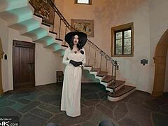 Lady Dimitrescu VR Cosplay Teases Busty Masturbation Parody Pt 3