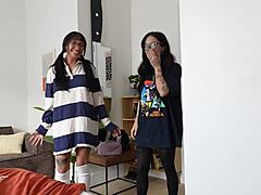 Sharing A Bed With Big Titty Goth Girls Effy Cutie & Natasha Noel