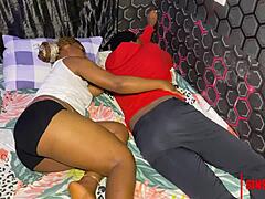 early morning hardcore pounding with ebony wife and big black cock