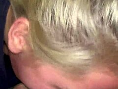 Croatian Cutie Gags on DOUBLE Deepthroat FACE FUCK with Sloppy Ball Licking