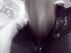 horny babe banged by two dildos until she creams and cums hard