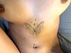 this young amateur college coed flaunts her huge natural tits with boyfriend