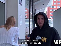 vip4k picks up tattooed teen beauty who cheats on boyfriend with creampie right in front of him