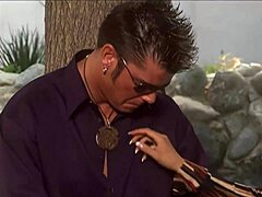 Melody Max, take my cumshot on those big tits outdoors.